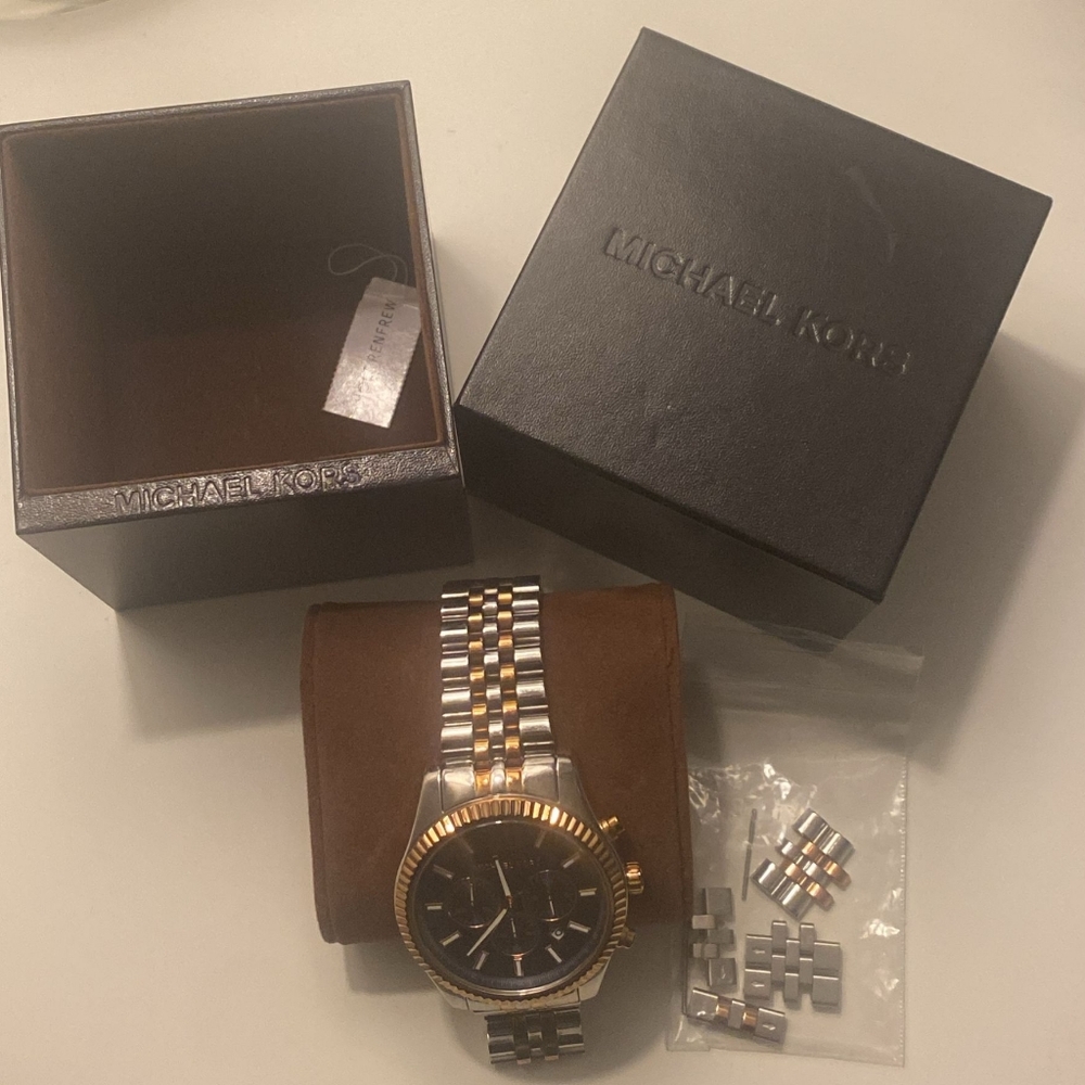 Michael Kors Gold and Silver Bracelet Watch